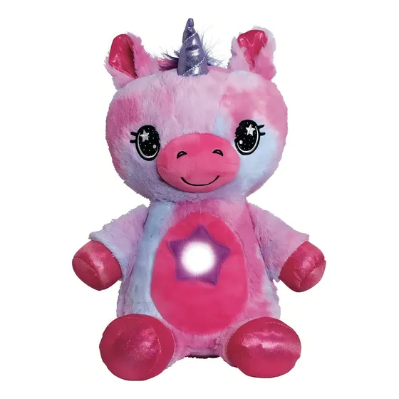 Muñeco Star Belly Dream Lites Proyector Peluche Luz Nocturna Color Lila