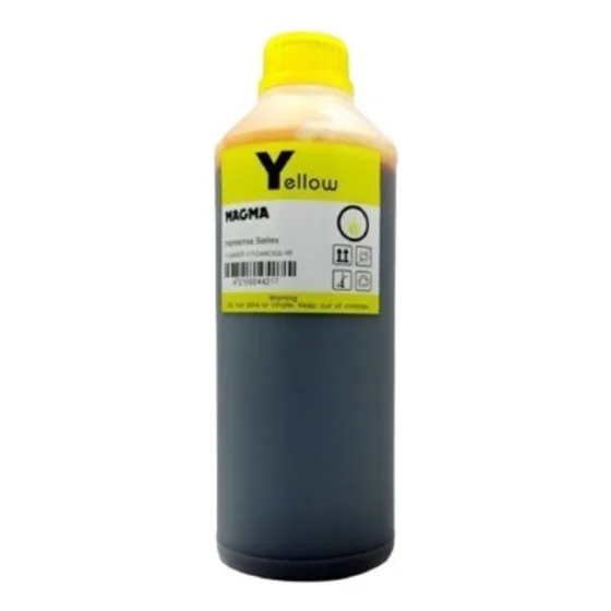Frasco Tinta Dye Amarillo Universal 1000ml Sistema Continuo 