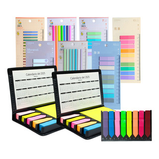 2 Estuches De Notas Adhesivas + Post It Transparente 2 Estuches De Notas Adhesivas + Post It Transparente