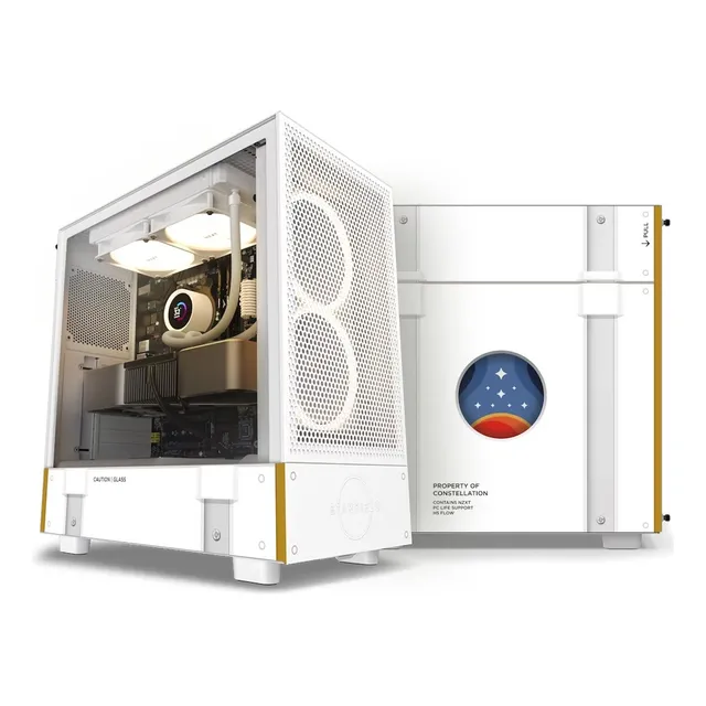 Gabinete Nzxt H5 Flow Crft Ed. Limitada Starfield Color Blanco