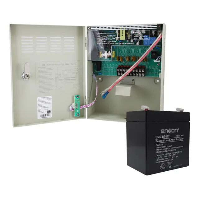 Fuente De Poder 1209backup 12vdc 10amp 9 Canales + Bateria