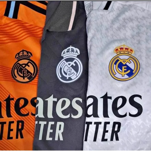 Franela Del Real Madrid 2da Equipación Camisa adidas Naranja