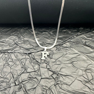 Collar Cadena Acero Inoxidable Con Dije De 26 Letras Collar Cadena Acero Inoxidable Con Dije De 26 Letras