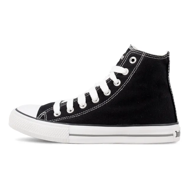 Zapatilla Botita Lona John Foos Lona Color Negro 184