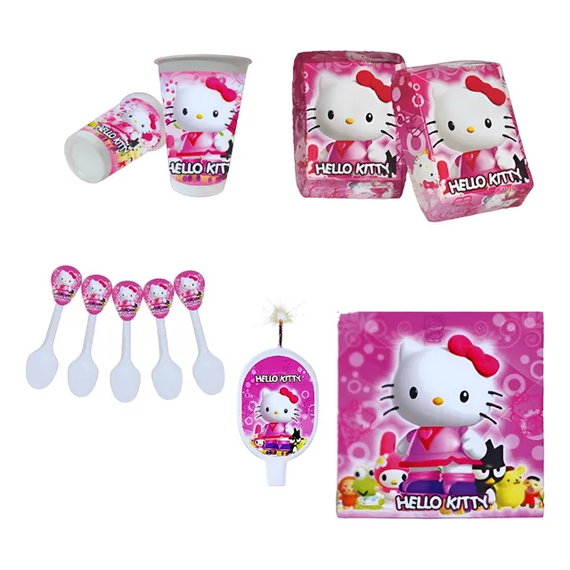 Kit De Fiesta Hello Kitty Para Cumpleaños Niñas