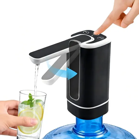 Vanance® Dispensador De Agua Eléctrico Plegable 3 Modos Extracción De Agua Cuantitativa Carga Usb Recargable Portátil Dispensadores De Agua Adecuados Para Múltiples Escenarios