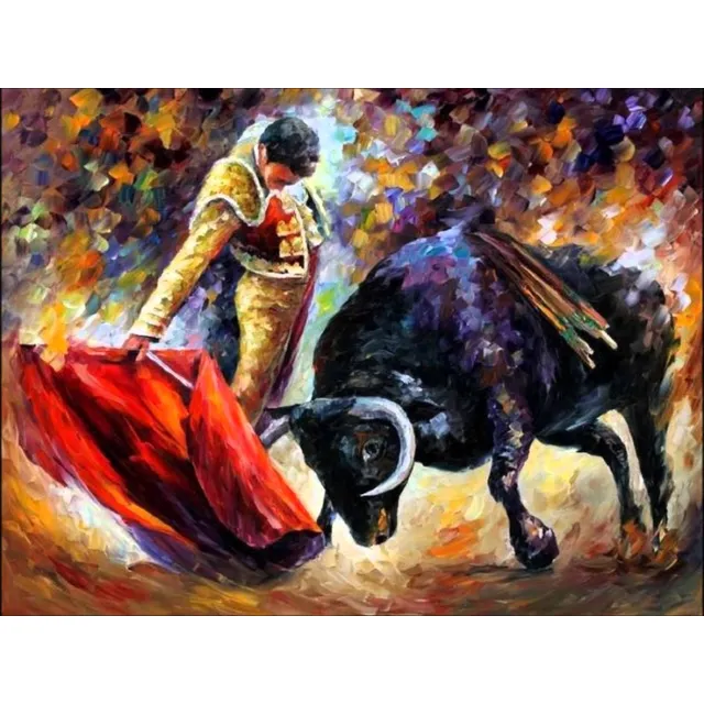 Cuadros Modernos Toreros Y Otros - Afremov 60 X 90