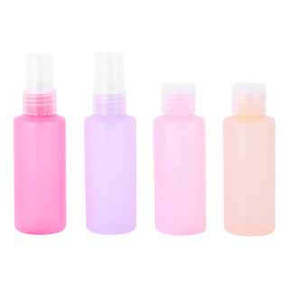 Miniso Kit Botellas De Viaje Plástico Multicolor 4 Piezas Miniso Kit Botellas De Viaje Plástico Multicolor 4 Piezas