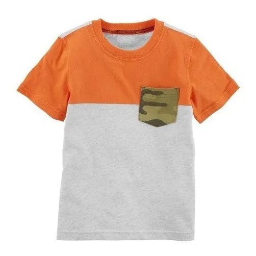 Camisa Franela De Niño Carter's Naranja Jersey