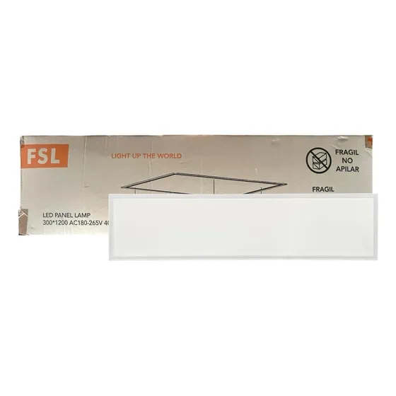 Pack X6 Panel Led Integrado 40w 30x120 6500k Cuadrado - Fsl