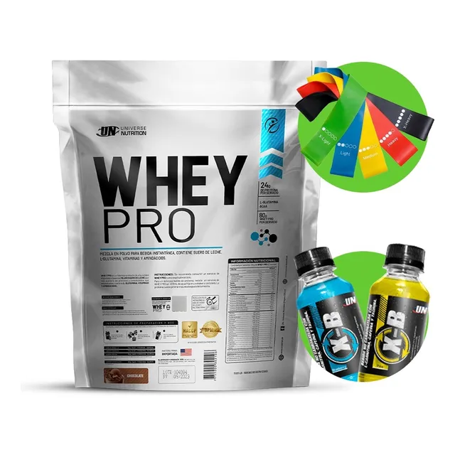Whey Pro 3kg Chocolate + Bandas De Latex X5 + 02 Quem