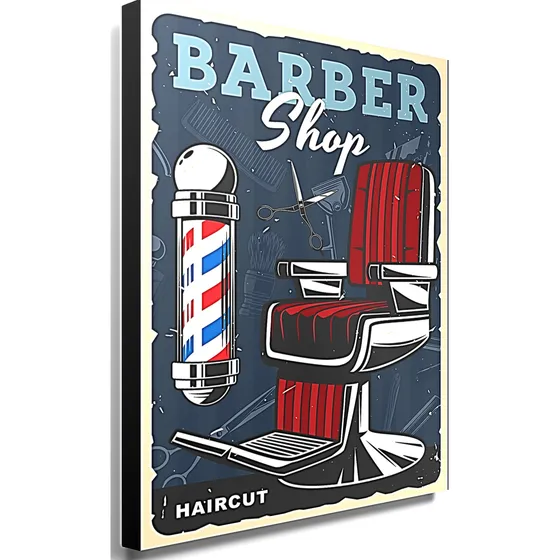 Cuadros Decorativos Económico  Poster  Barberia.