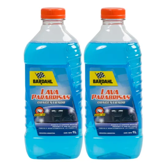 Kit Liquido Limpia Lava Parabrisas Jet Wax 1 L X 2 Uni