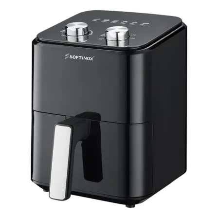 Fritadeira Elétrica Sem Óleo Air Fryer 4,2l Preta Moderna