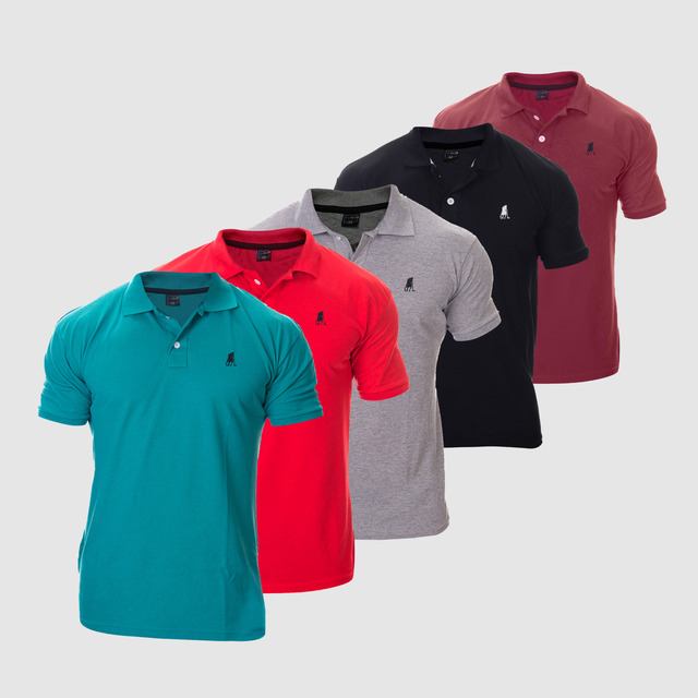 Kit 5 Camisa Polo Masculina Original Atacado C Nota Fiscal Kit 5 Camisa Polo Masculina Original Atacado C Nota Fiscal