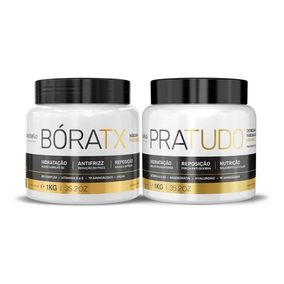 Borabella Máscara Pratudo + Boratox Sem Formol 1kg