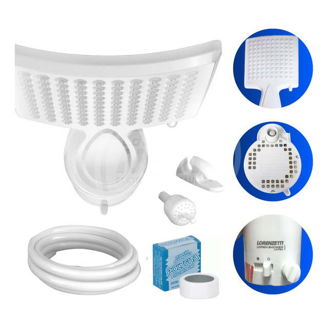 Kit Chuveiro Ducha Eletro Loren Shower 110v/220v Lorenzetti Kit Chuveiro Ducha Eletro Loren Shower 110v/220v Lorenzetti