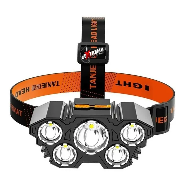 Linterna Minero Foco Luz 5 Led Mayor Potencia Pesca Camping
