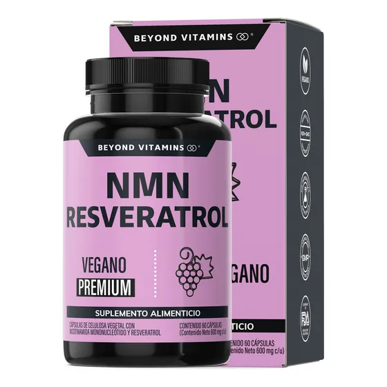 Nmn + Resveratrol 99% + Betaína Hcl 60 Cápsulas