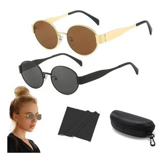 2pz Gafas Sol Retro Para Mujeres Hombre Moda Protección 2pz Gafas Sol Retro Para Mujeres Hombre Moda Protección