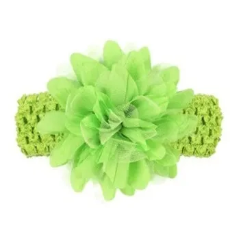 Cintillo Elasticado Con Flor De Fantasía Colores Bebé Niña