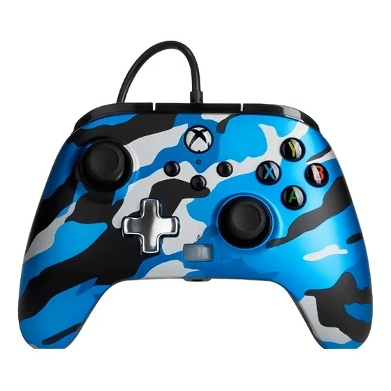 Control joystick ACCO Brands PowerA Enhanced Wired Controller for Xbox Series X|S Advantage Lumectra metallic blue