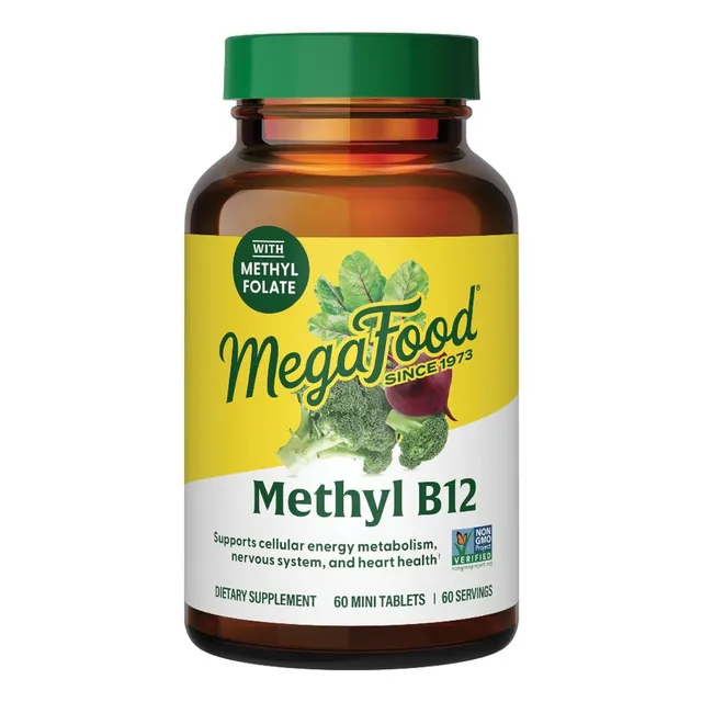 Metilcobalamina Vitamina B12 Megafood 60 Mini Tabletas