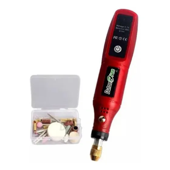 Mini Caneta Retifica Sem Fio Usb - 24pcs