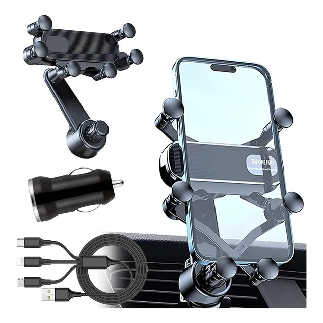 3en1 Soporte Celular Porta Celular Carro Soporte Teléfono