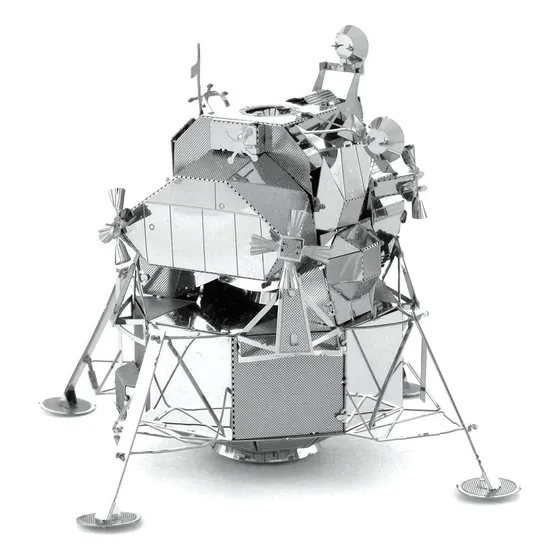 Maqueta Metalica Metal Earth Modulo Lunar Apollo 3d Plateado
