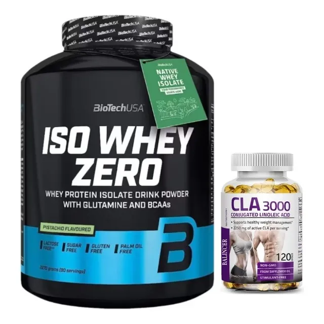 Biotechusa Proteina Iso Whey Zero 5 Lb Pistachio + Cla 3000