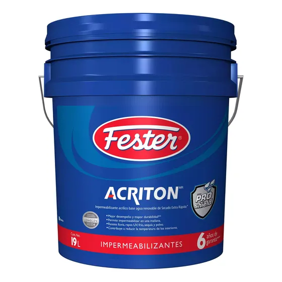 Fester Acriton Proshield Max 6 Años Rojo Cubeta 19/lts