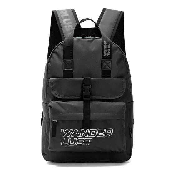 Mochila Wanderlust Urbana Orignals Organizadores Tablet Color Gris Diseño De La Tela Lisa