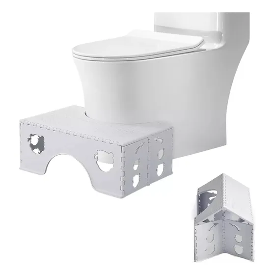 Piso Wc Alzador Taburete De Baño Reposa Pies Mejora Postura