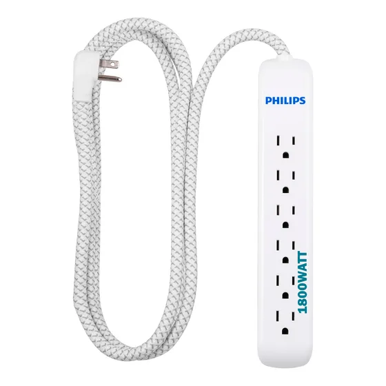 Protector Regulador Voltaje 6 Tomas 1800w Pc Laptop Nevera