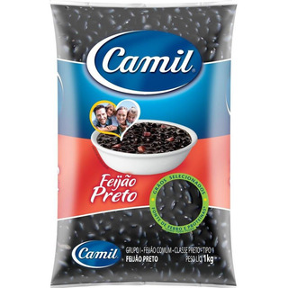 Feijão Preto Tipo 1 Camil Pacote 1kg Feijão Preto Tipo 1 Camil Pacote 1kg