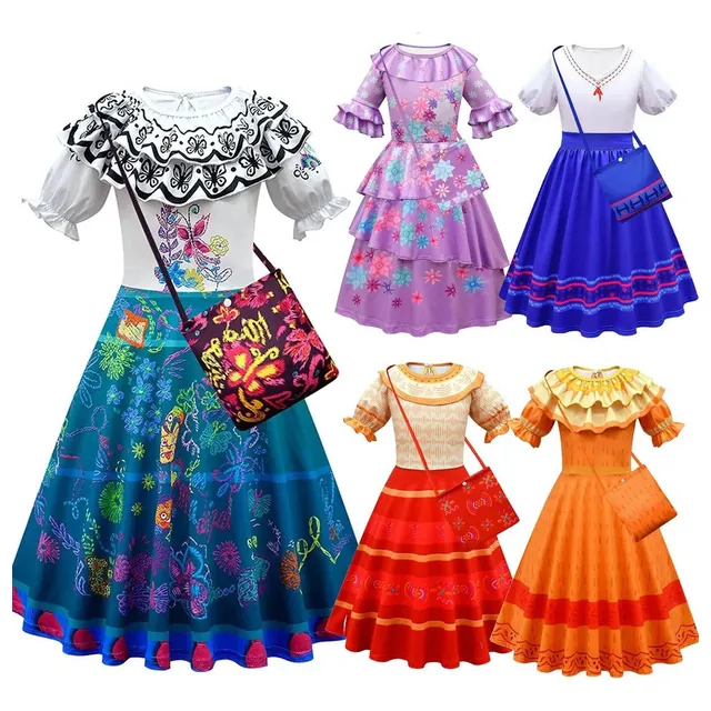 Disfraz De Encanto Madrigal Para Niñas, Vestido De Princesa