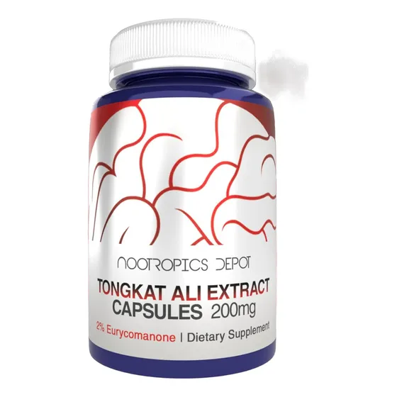 Suplemento Nootropics Tonkat Ali 200mg 60 Capsulas Sabor Sin Sabor