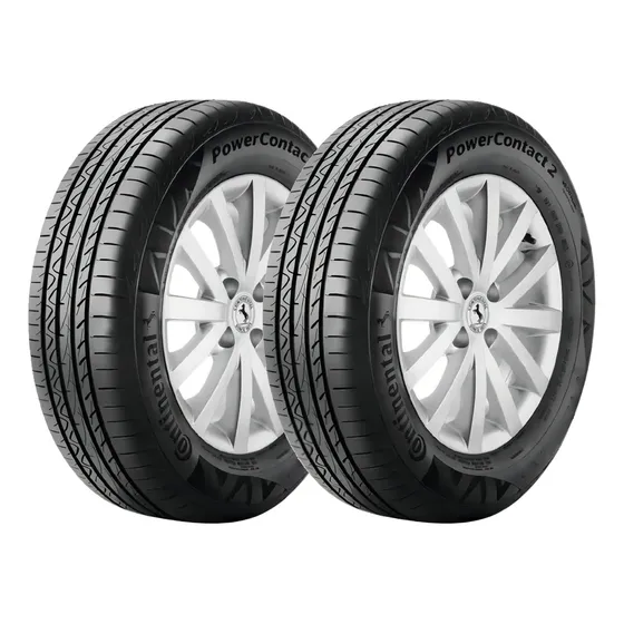 Kit 2 Pneus 195/55R16 Continental PowerContact 2 87H Aro 16