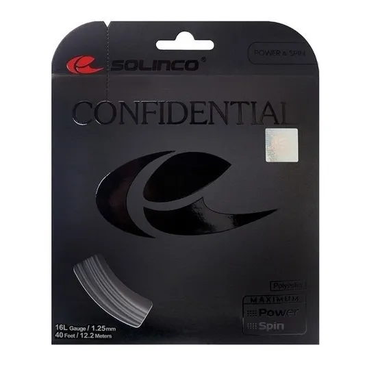 Set Individ.  Cuerda Raqueta Tenis Solinco Confidential 1,25