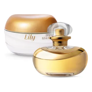 Kit Lily: Eau De Parfum 75ml + Creme Acetinado Hidratante Desodorante 250g Kit Lily: Eau De Parfum 75ml + Creme Acetinado Hidratante Desodorante 250g