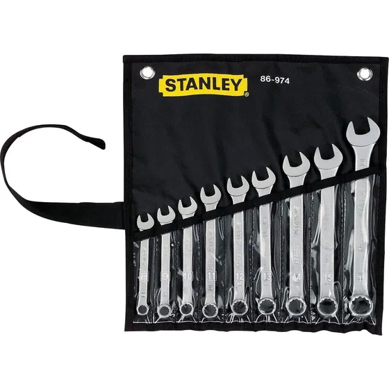Juego De Llaves Combinadas Stanley Milimétricas 9 Piezas 