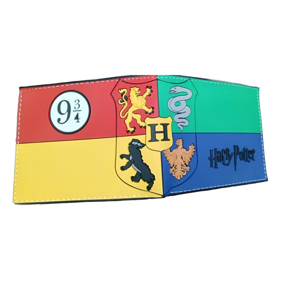 Billetera De Goma Harry Potter Casas Del Colegio Hogwarts