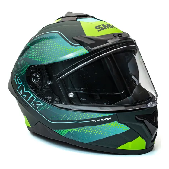 Casco Moto Integral Smk Typhoon Mystic Doble Visor