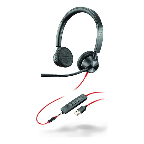 Plantronics Blackwire 3325 Auricular Cable Doble Oreja Boom