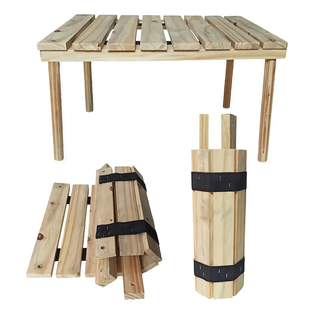 Mesa Pleglable Enrollable Portatil Camping Picnic Playa