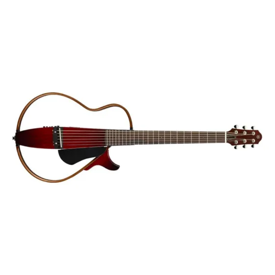 Violao Yamaha Silent Aço Eletrico SLG 200s Crb Crinson Red B
