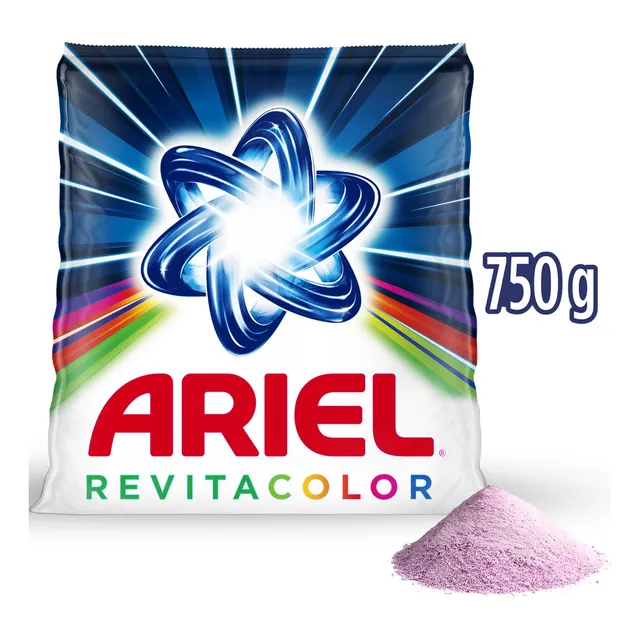 Detergente En Polvo Ariel Revitacolor 750gr