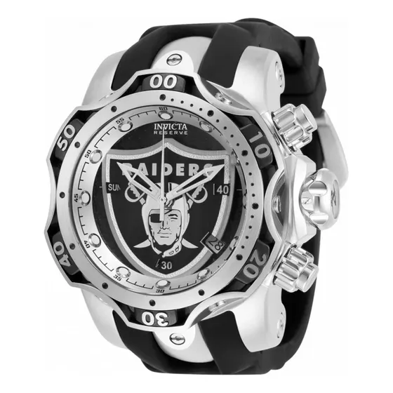 Deportivo Reloj Invicta Edicion Limitada Raiders Nfl 33083