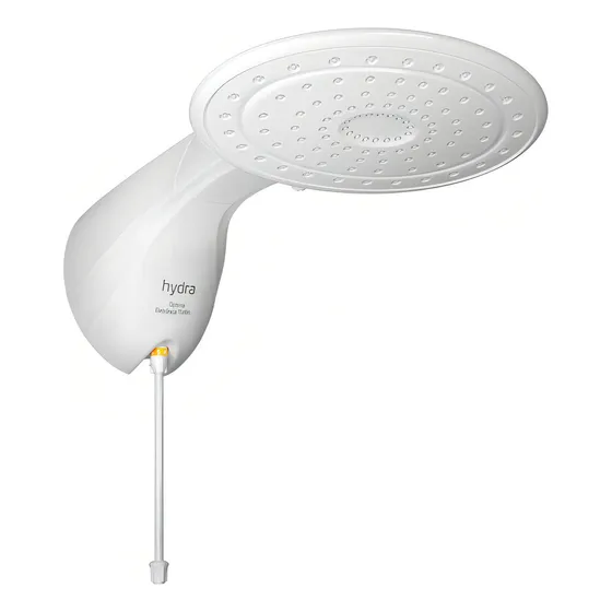 Chuveiro elétrico de parede Hydra Optima Turbo branco 5.5kW 127V